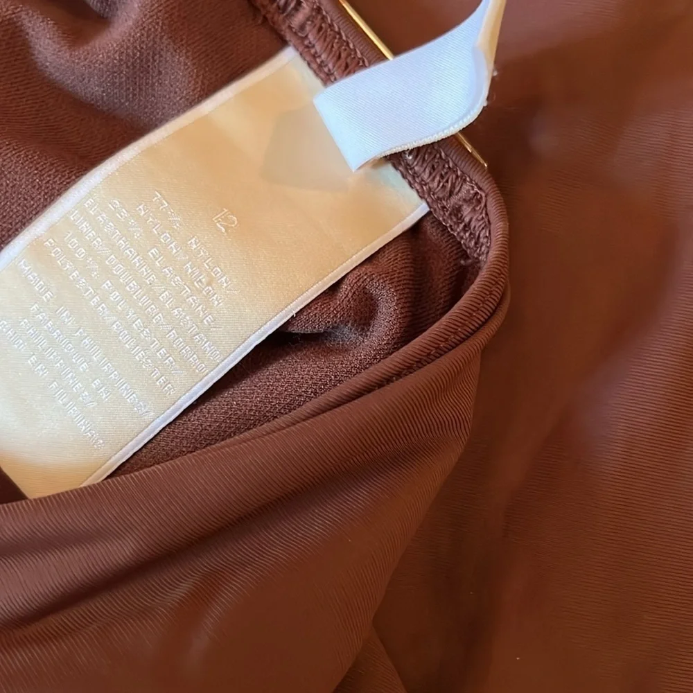 Michael Kors brown gold studded swimsuit 12